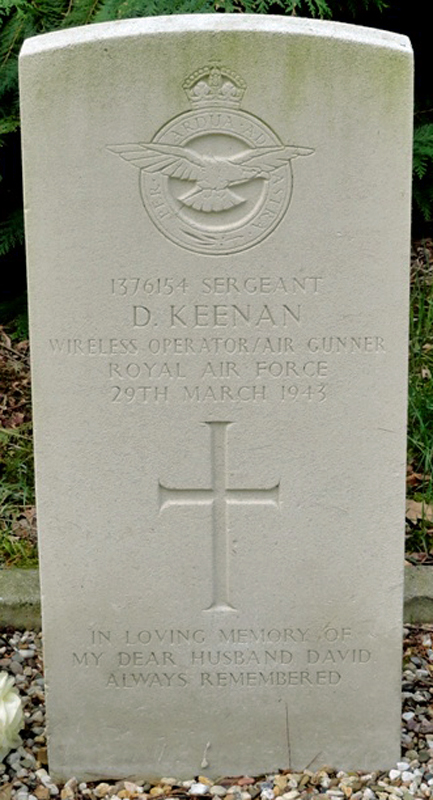 Sgt David Keenan<br/><br /><br />died March 29th, 1943
